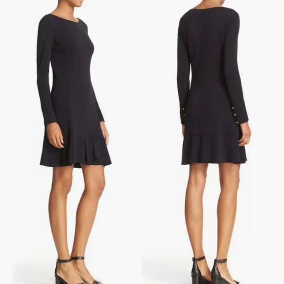 Tory Burch Black Long Sleeve Dress - Picture 3 of 9